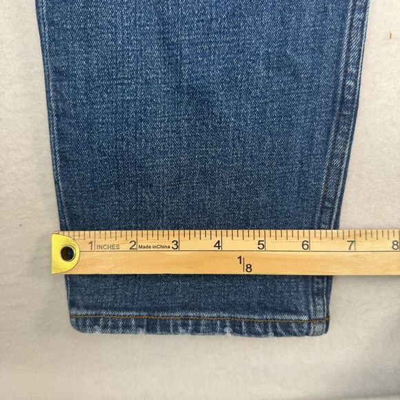 Abercrombie & Fitch Ankle Straight Jeans Womens Size 25/0 Medium Blue High Rise - Picture 12 of 12